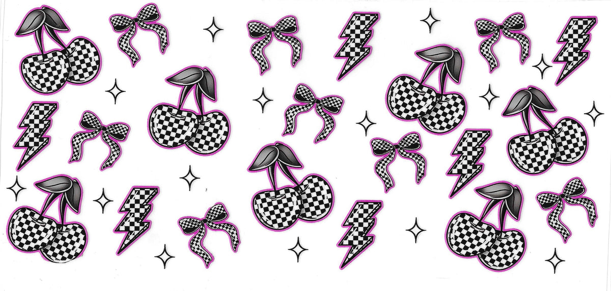 Butterflies, Flowers, Bows, & Cherries