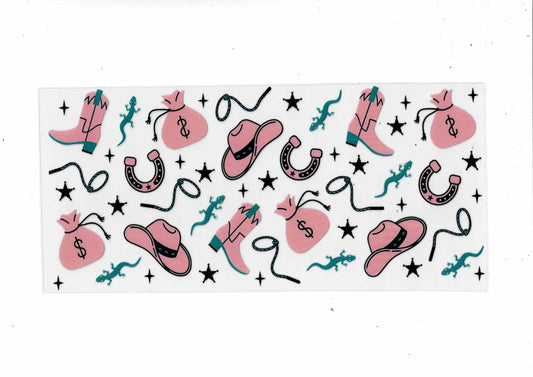 Pink/ Teal Western