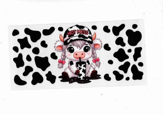 Hot Mess Cow Black/Pink/White
