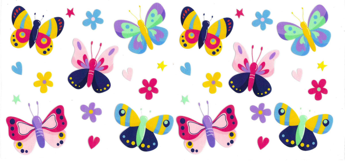 Butterflies, Flowers, Bows, & Cherries