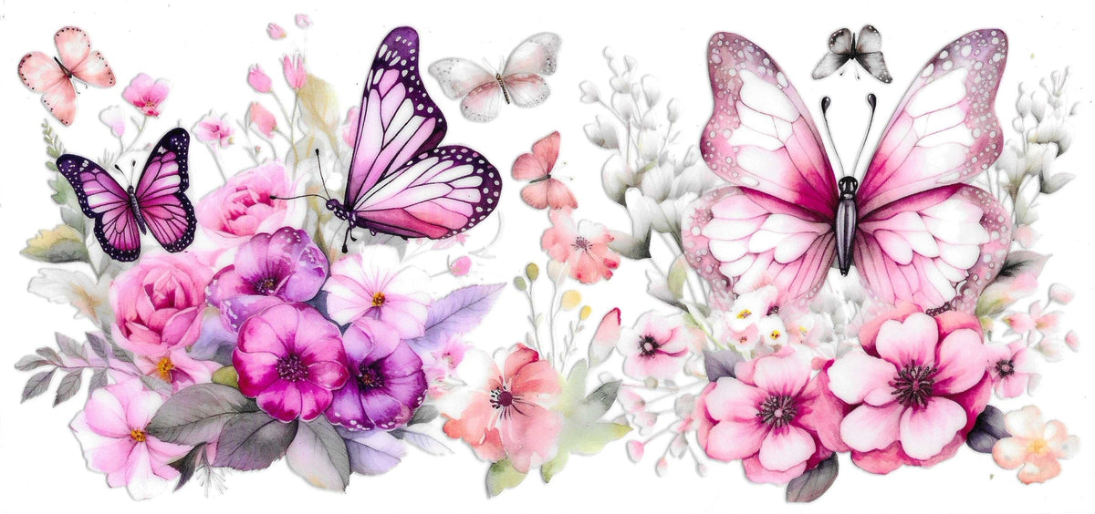 Butterflies, Flowers, Bows, & Cherries